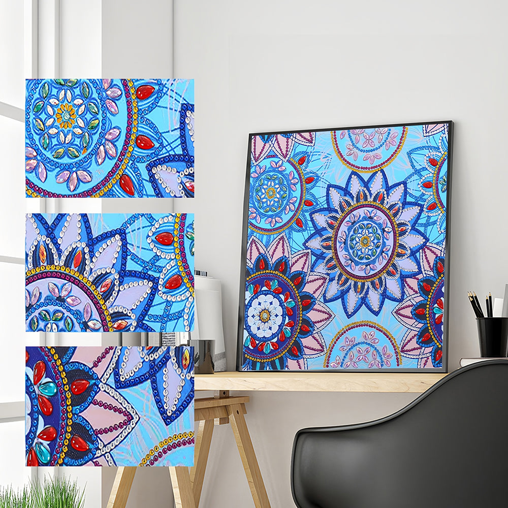 Diverse Mandala Bloem Speciaal Gevormde Boren Diamond Painting