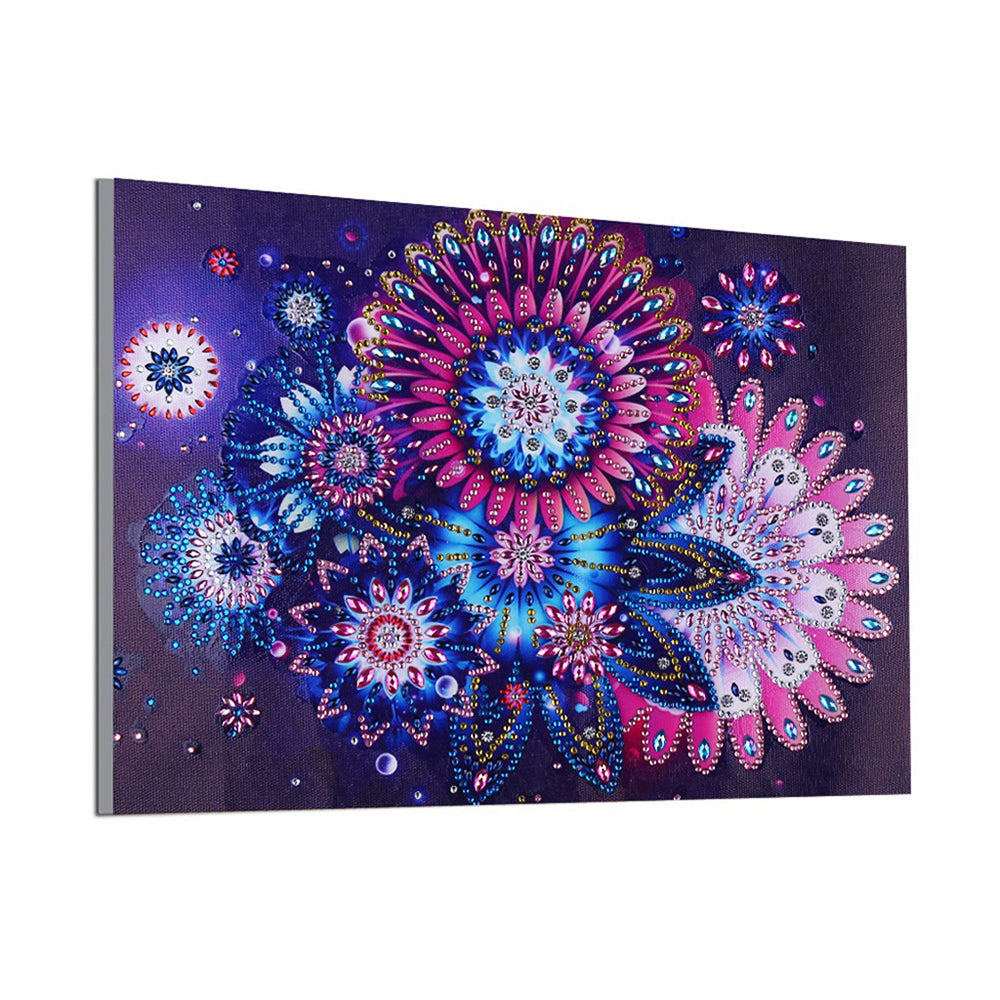 Madeliefje Mandala Speciaal Gevormde Boren Diamond Painting