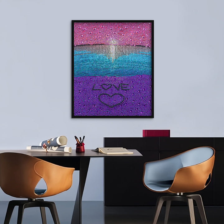 Hart met Zee Speciaal Gevormde Boren Diamond Painting