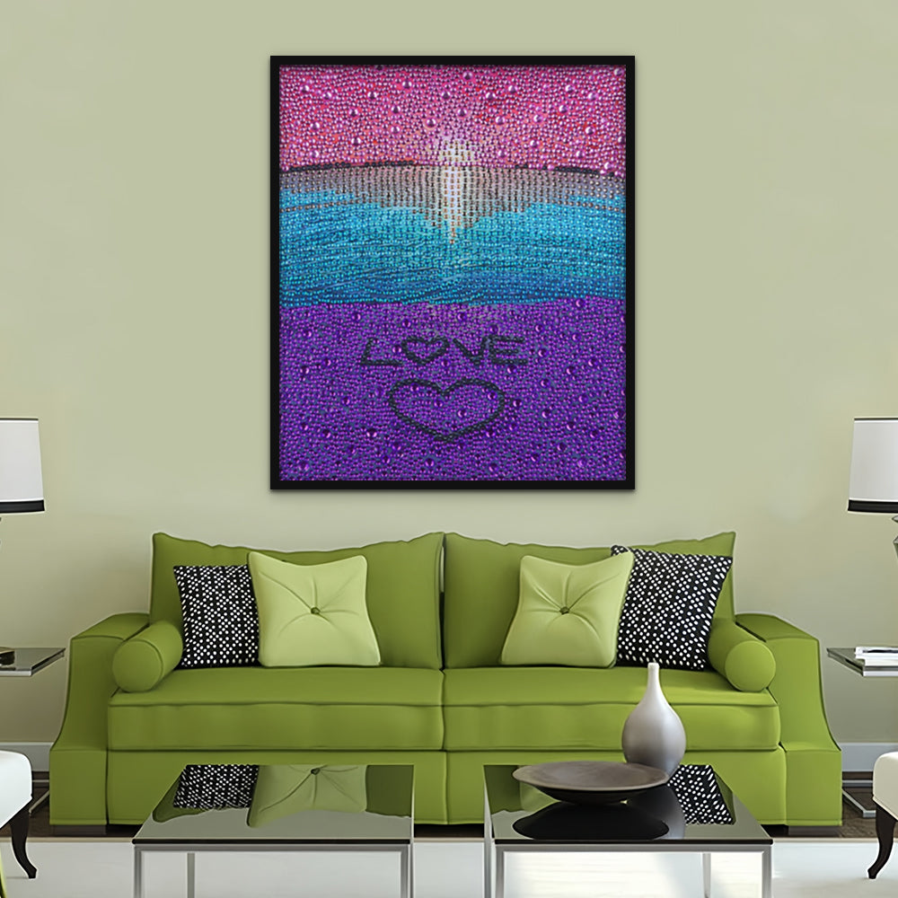 Hart met Zee Speciaal Gevormde Boren Diamond Painting