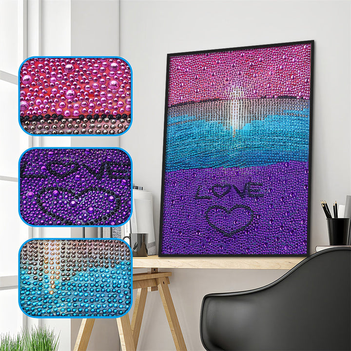 Hart met Zee Speciaal Gevormde Boren Diamond Painting