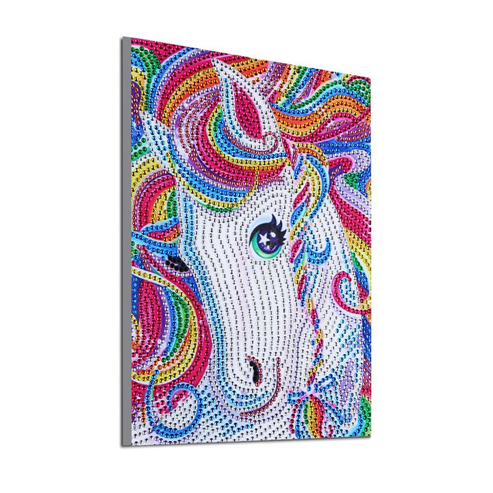 Regenboog Haar Paard Speciaal Gevormde Boren Diamond Painting