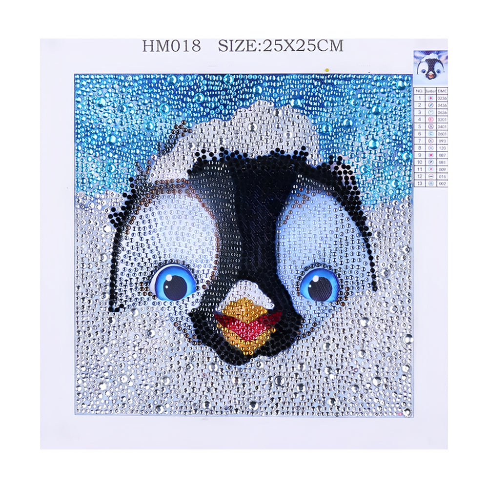 Schattige Pinguïn Speciaal Gevormde Boren Diamond Painting