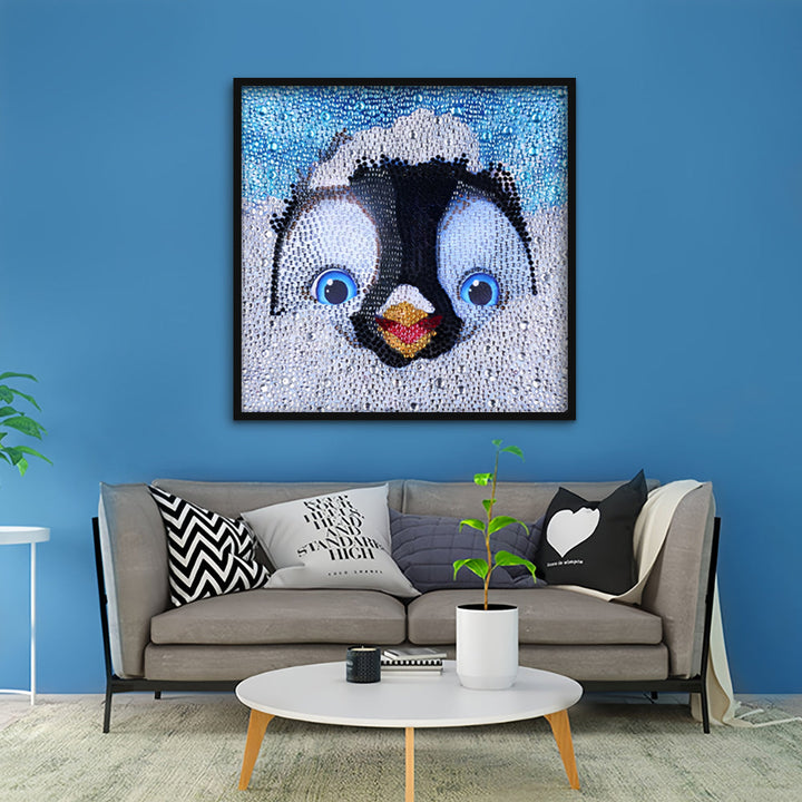 Schattige Pinguïn Speciaal Gevormde Boren Diamond Painting