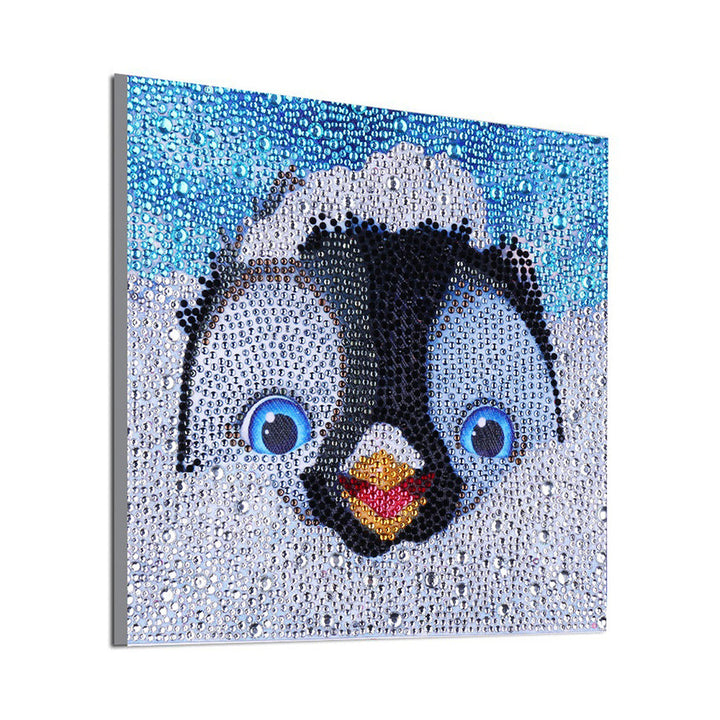 Schattige Pinguïn Speciaal Gevormde Boren Diamond Painting