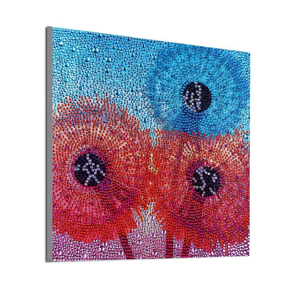 Kleurrijke Paardebloemen Speciaal Gevormde Boren Diamond Painting