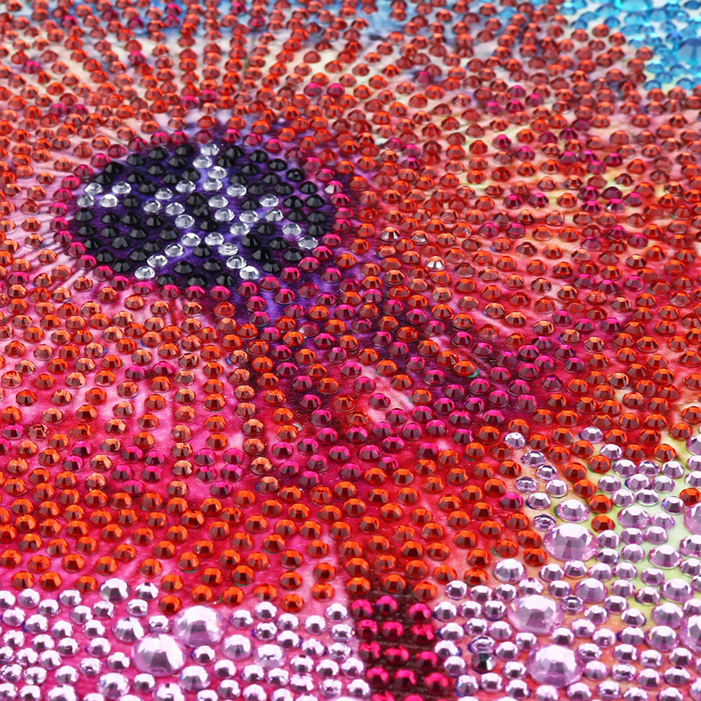 Kleurrijke Paardebloemen Speciaal Gevormde Boren Diamond Painting