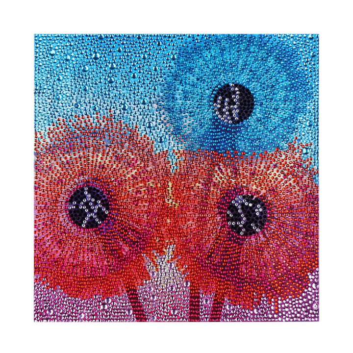 Kleurrijke Paardebloemen Speciaal Gevormde Boren Diamond Painting