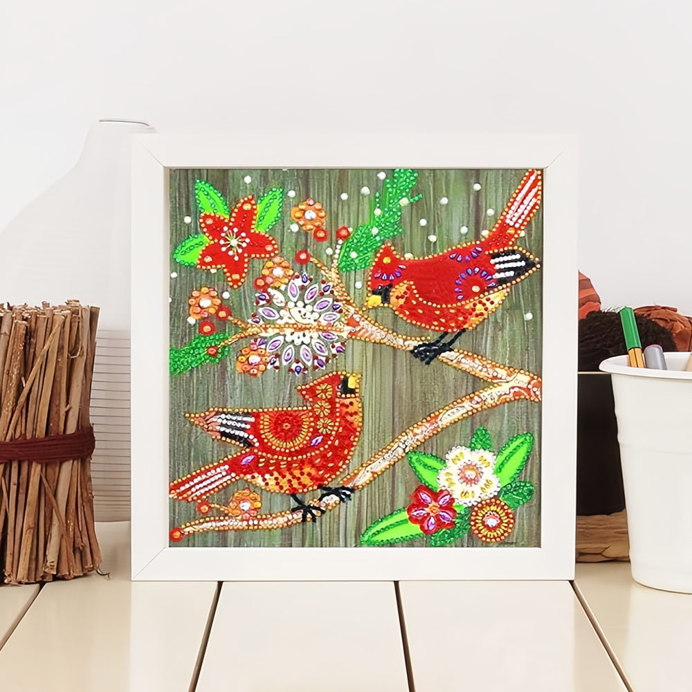 Kerst Kardinaal Speciaal Gevormde Boren Diamond Painting