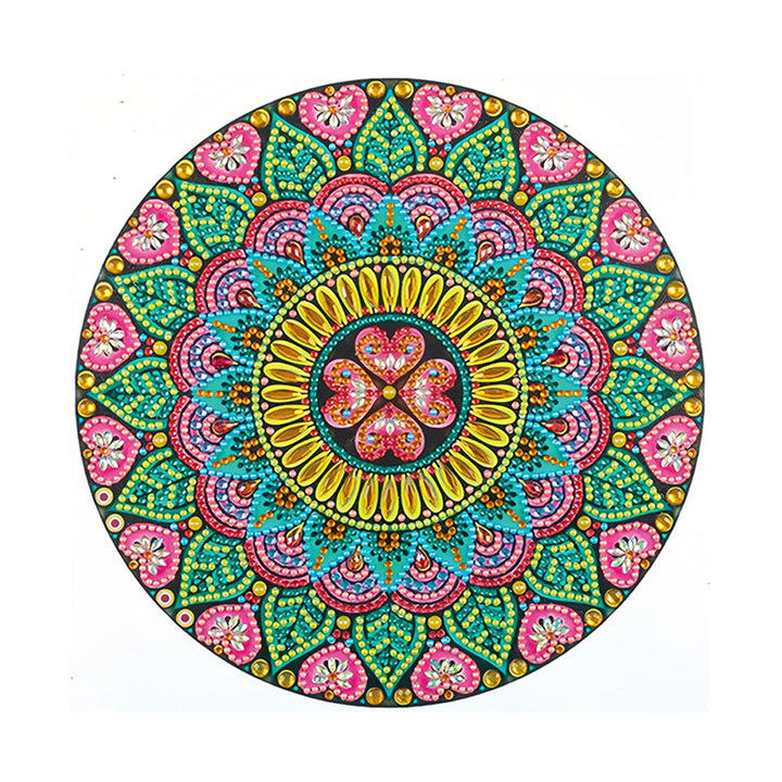 Bloem en Hart Mandala Speciaal Gevormde Boren Diamond Painting