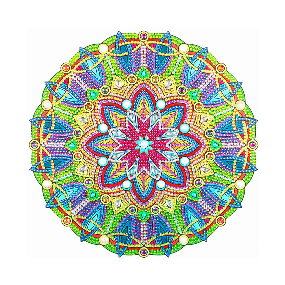 Groene Mandala Speciaal Gevormde Boren Diamond Painting