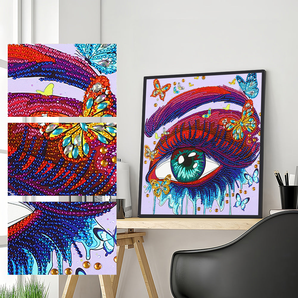 Vlinder Oog Speciaal Gevormde Boren Diamond Painting