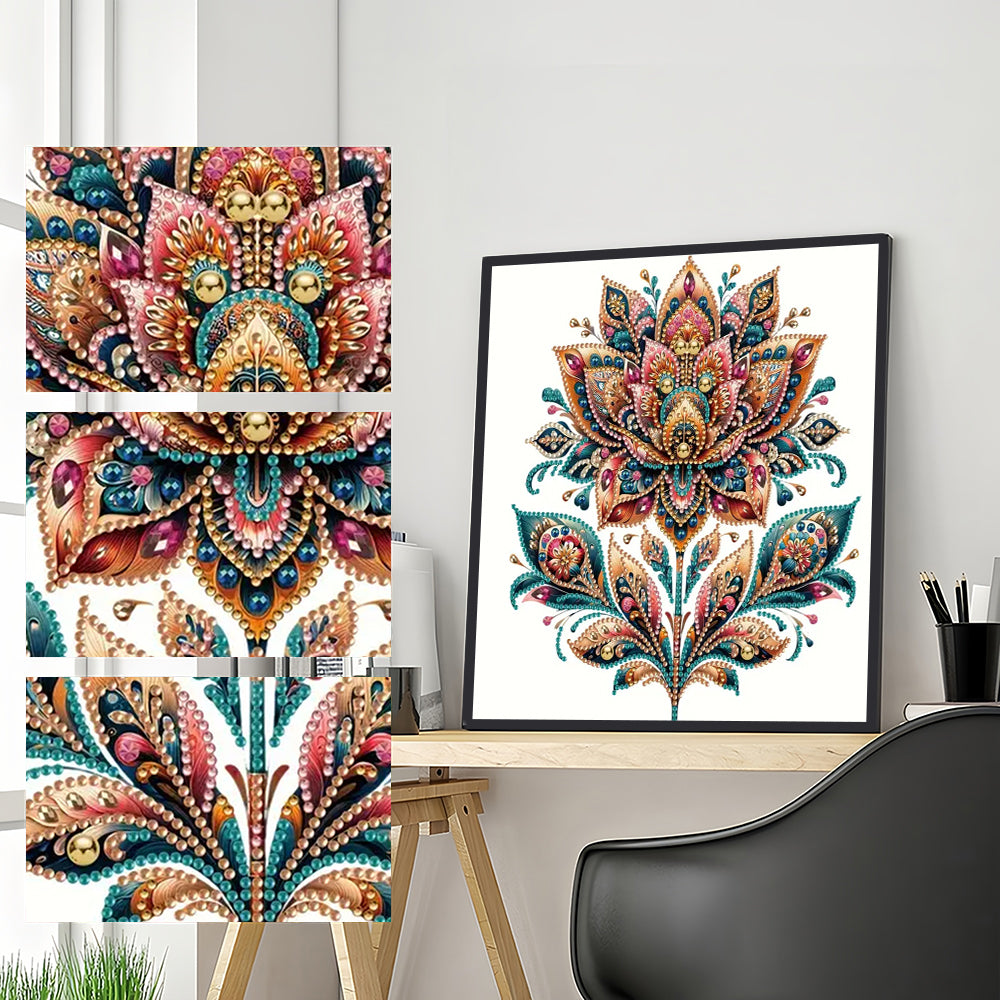 Een Doornappel Bloem Speciaal Gevormde Boren Diamond Painting