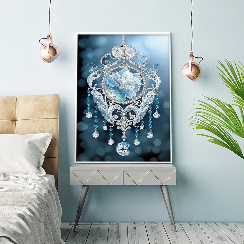 Ijs Zilveren Dromenvanger Speciaal Gevormde Boren Diamond Painting