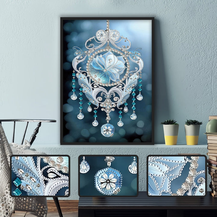 Ijs Zilveren Dromenvanger Speciaal Gevormde Boren Diamond Painting