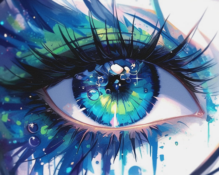 Mooie Groene Oog Diamond Painting
