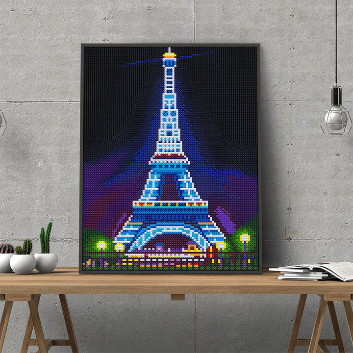 Eiffeltoren Lichtgevende Kristal Neushoorn Diamond Painting