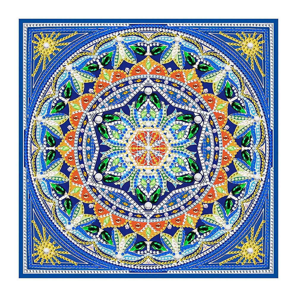 Vierkante Mandala Gekleurd Lichtgevend Speciaal Gevormd Diamond Painting