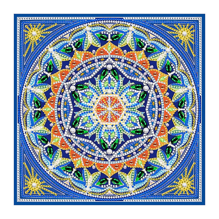 Vierkante Mandala Gekleurd Lichtgevend Speciaal Gevormd Diamond Painting