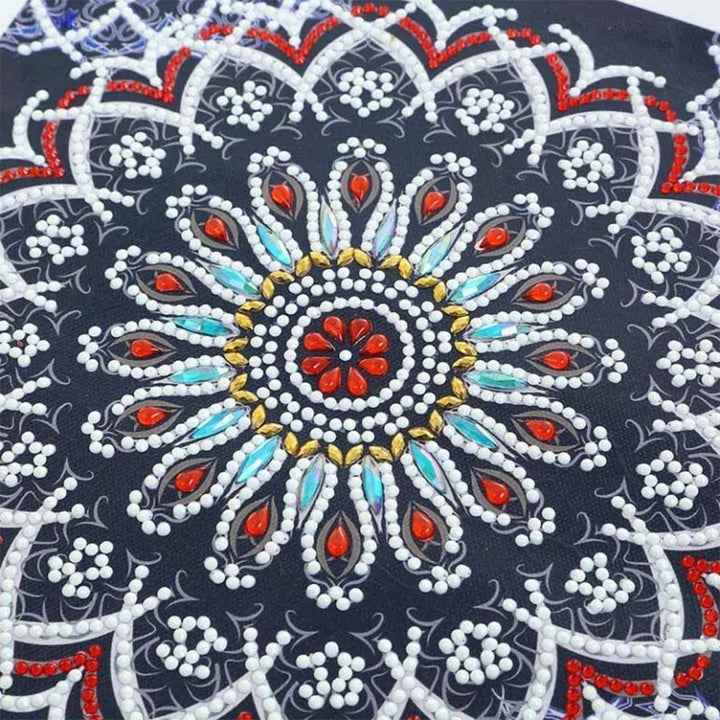 Madeliefje Mandala Lichtgevend Speciaal Gevormd Diamond Painting