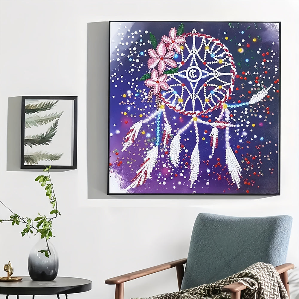 Dromenvanger Mandala Lichtgevend Speciaal Gevormd Diamond Painting