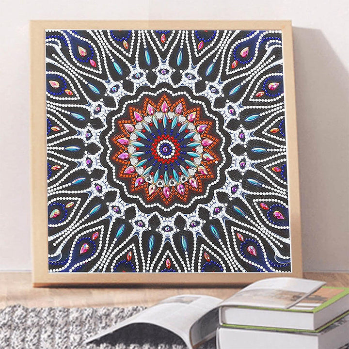 Duizelingwekkende Mandala Lichtgevend Speciaal Gevormd Diamond Painting