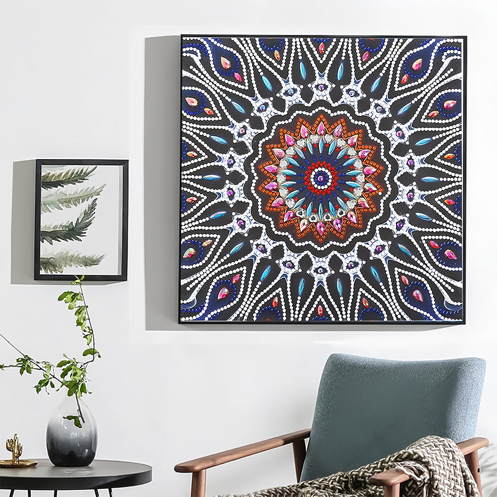 Duizelingwekkende Mandala Lichtgevend Speciaal Gevormd Diamond Painting