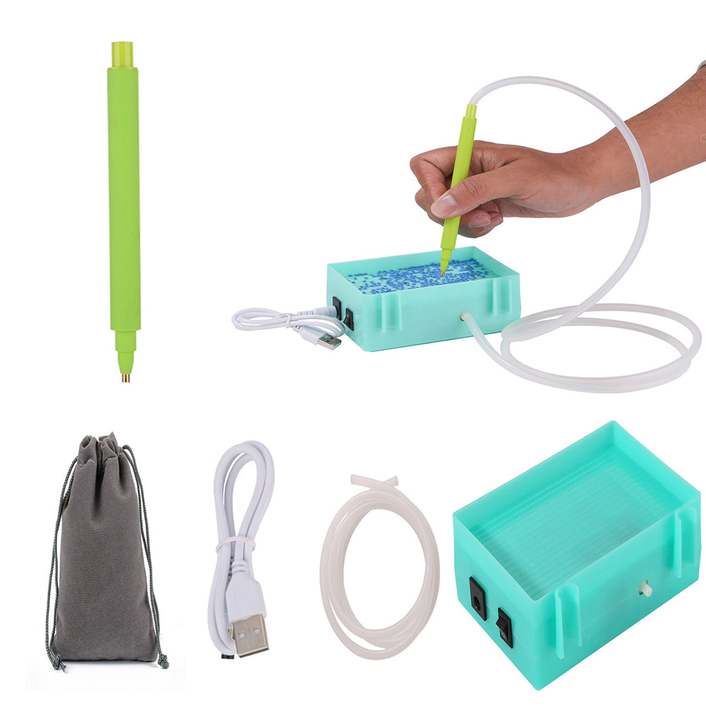 🔥NIEUW🔥Diamond Painting Automatische Diamant Zuigpen met Opbergbakje Sets