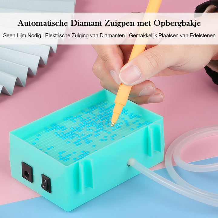 🔥NIEUW🔥Diamond Painting Automatische Diamant Zuigpen met Opbergbakje Sets
