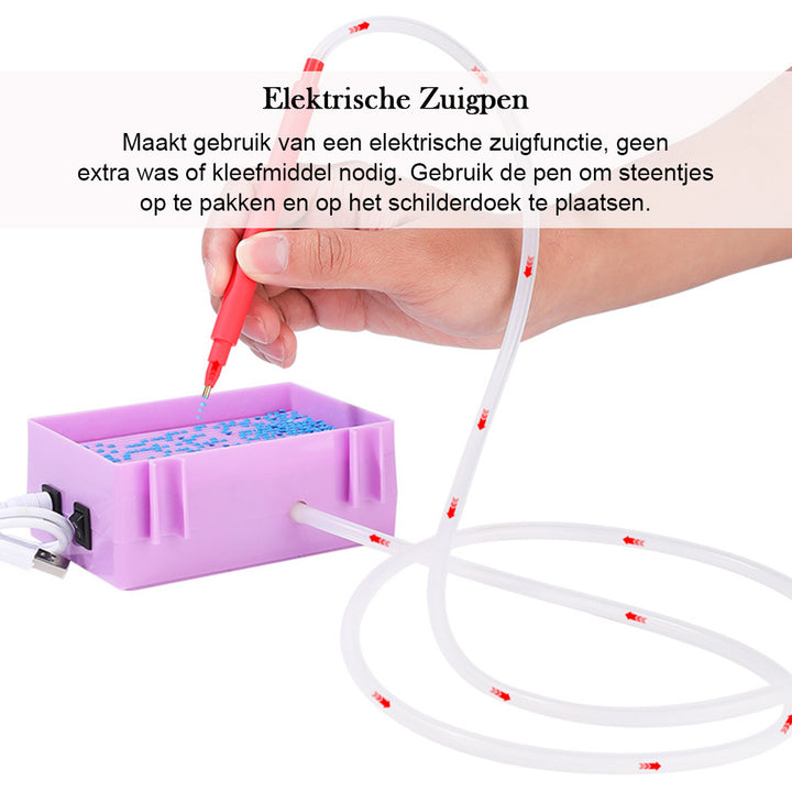 🔥NIEUW🔥Diamond Painting Automatische Diamant Zuigpen met Opbergbakje Sets