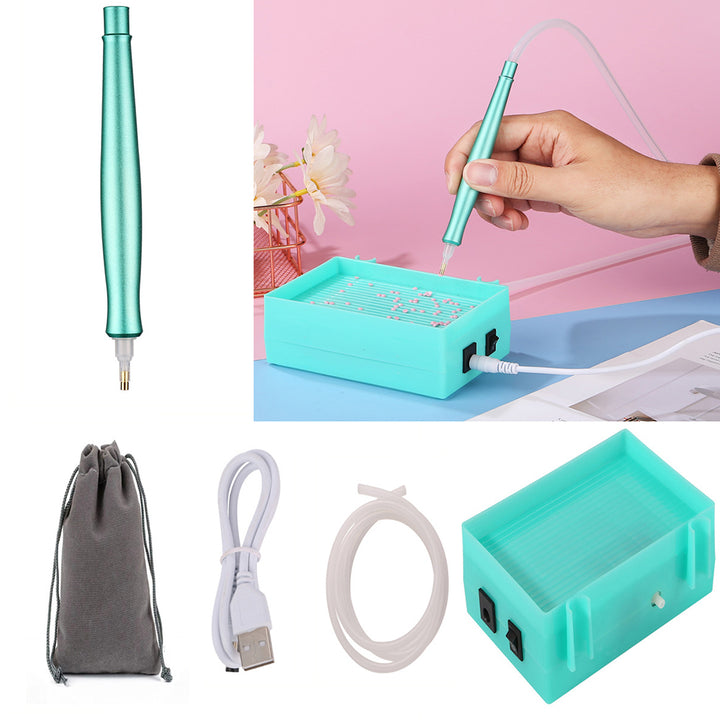 🔥NIEUW🔥Diamond Painting Automatische Diamant Zuigpen met Opbergbakje Sets