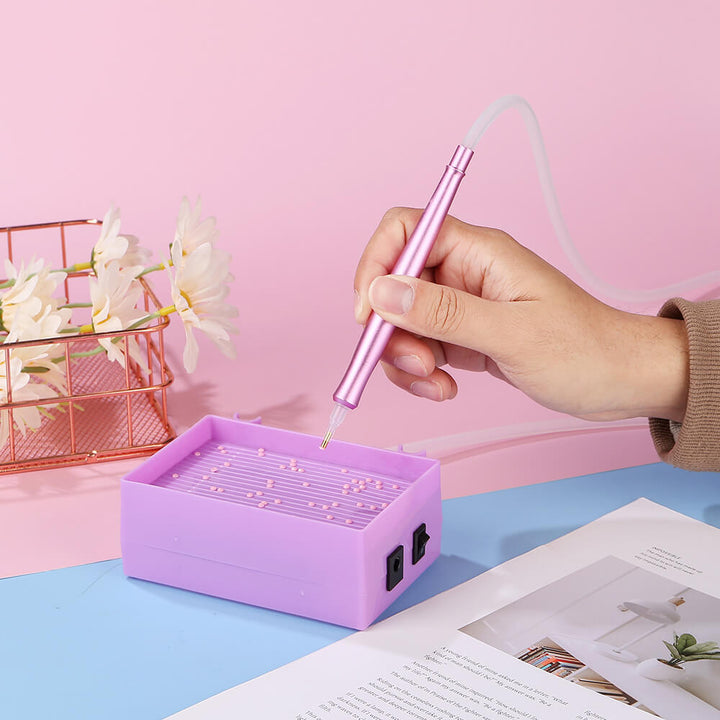 🔥NIEUW🔥Diamond Painting Automatische Diamant Zuigpen met Opbergbakje Sets