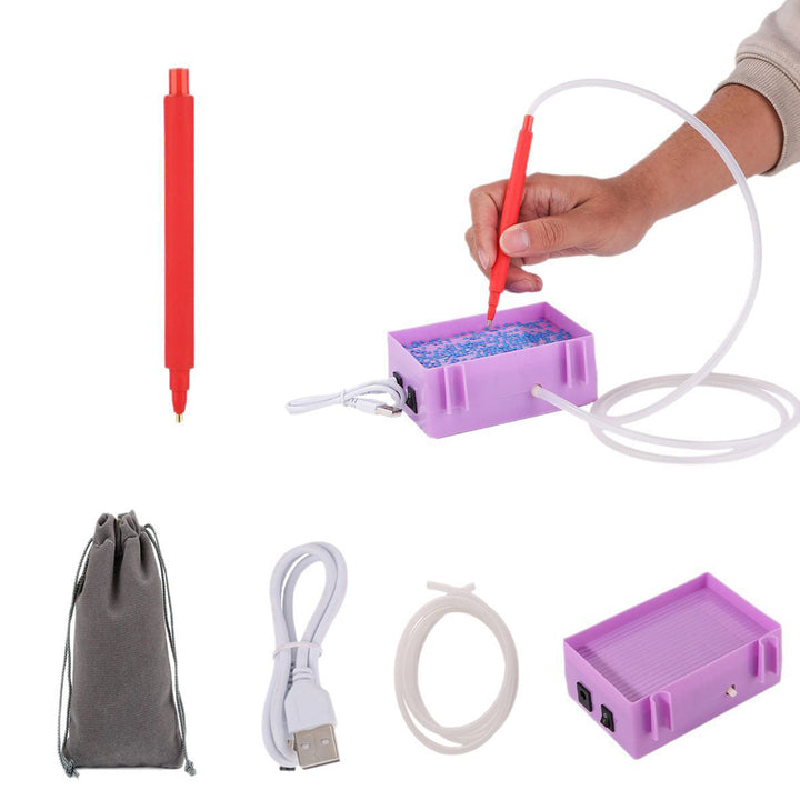 🔥NIEUW🔥Diamond Painting Automatische Diamant Zuigpen met Opbergbakje Sets