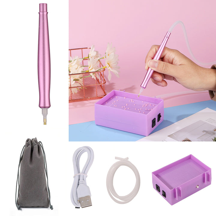 🔥NIEUW🔥Diamond Painting Automatische Diamant Zuigpen met Opbergbakje Sets
