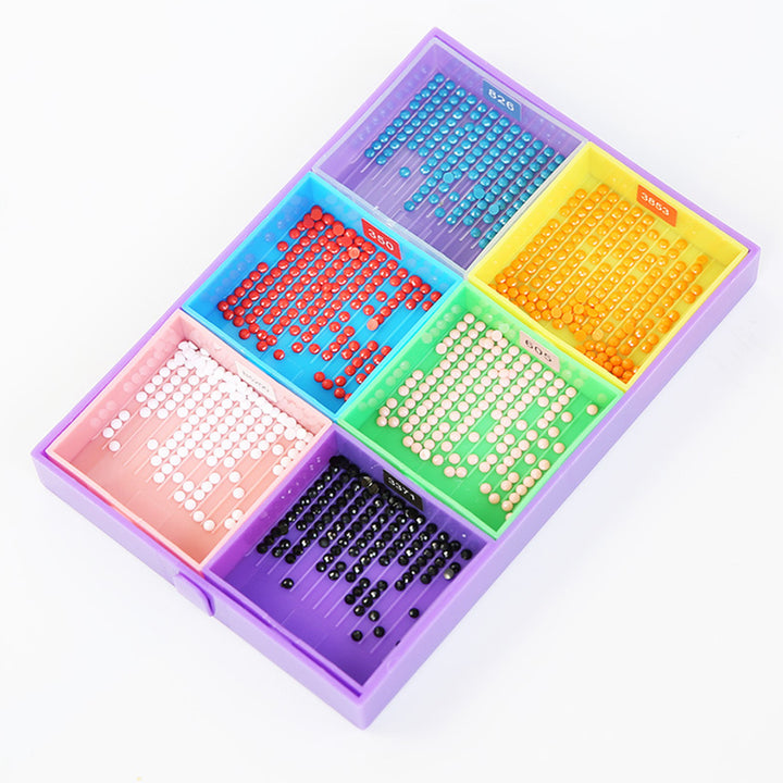 🔥NIEUW🔥Multifunctionele 6-vaks Diamant Sorteertray met Pensets