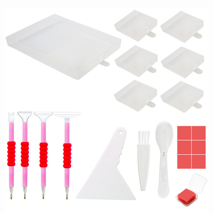 🔥NIEUW🔥Multifunctionele 6-vaks Diamant Sorteertray met Pensets