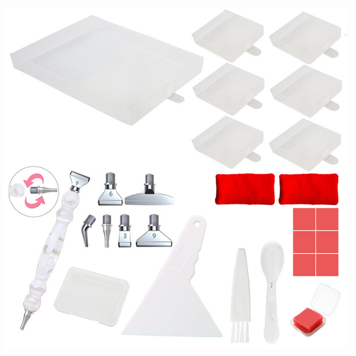 🔥NIEUW🔥Multifunctionele 6-vaks Diamant Sorteertray met Pensets