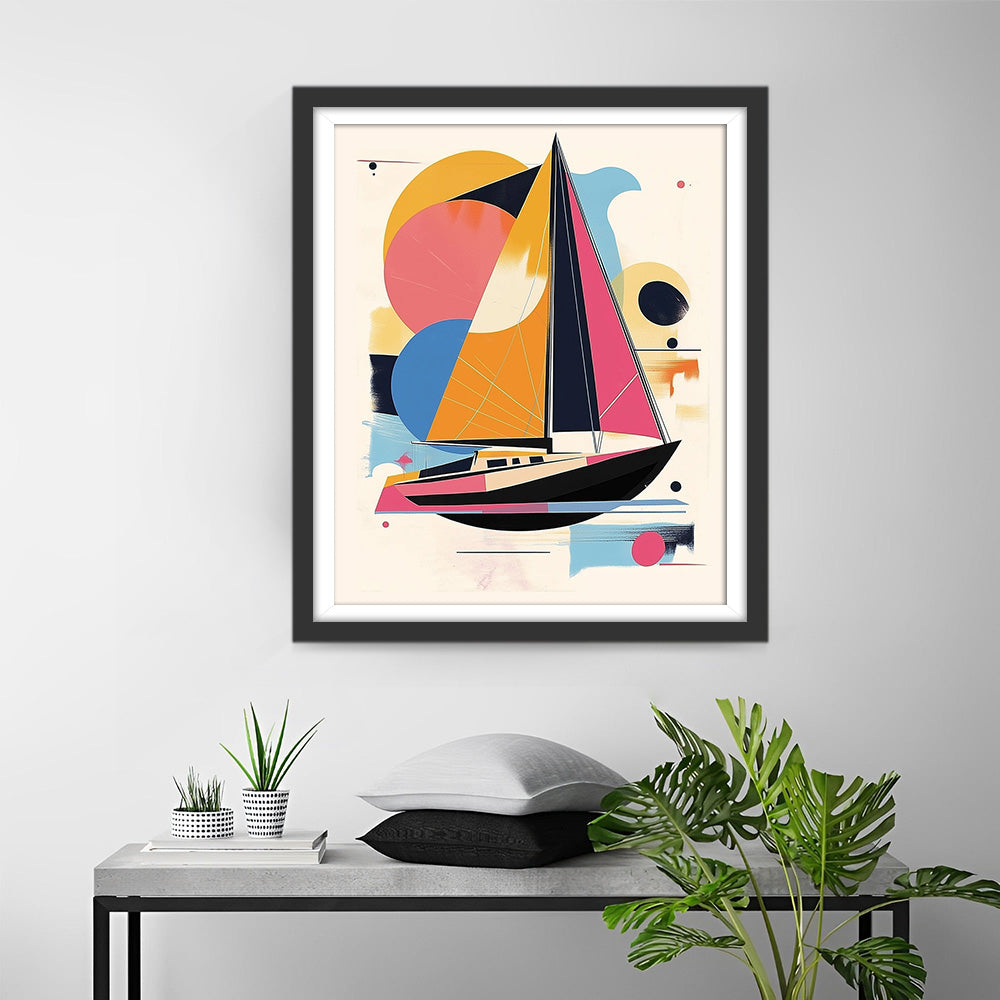 Abstract Geometrisch Schip Diamond Painting