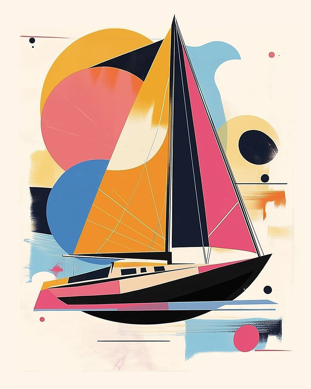 Abstract Geometrisch Schip Diamond Painting