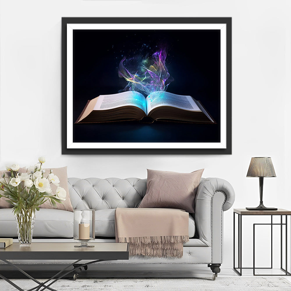 Abstract Gloeiend Boek Diamond Painting