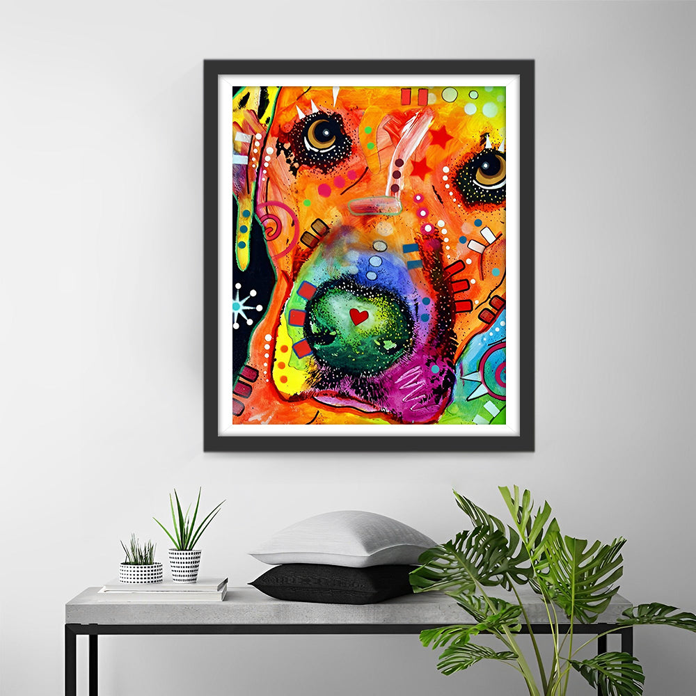 Abstract Pop Art Hond Diamond Painting
