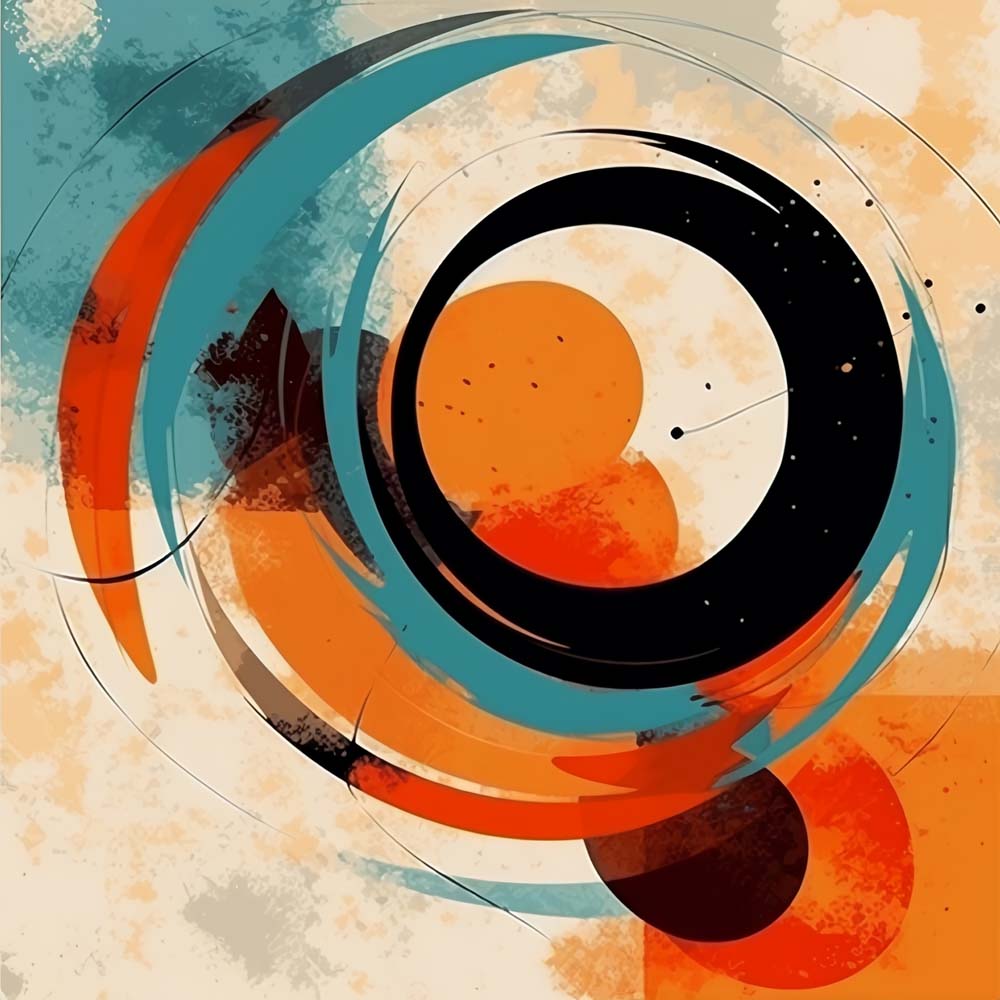 Abstract Rond Patroon Diamond Painting
