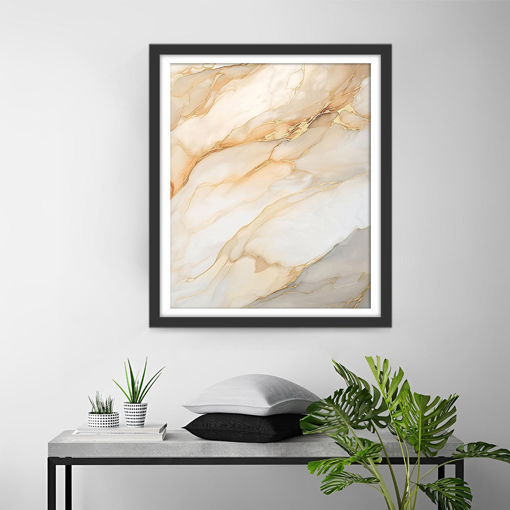 Abstract Wit Steenpatroon Diamond Painting