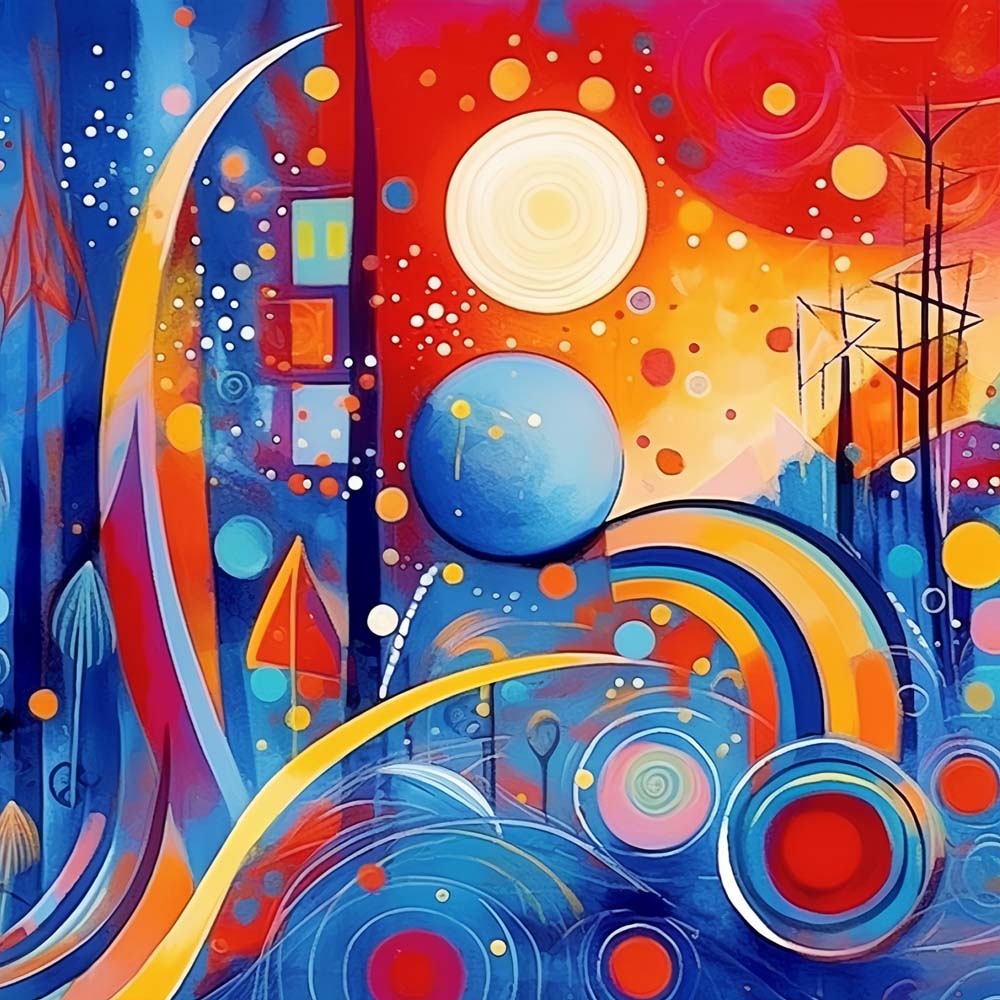 Abstracte Cartoonpatroon Diamond Painting