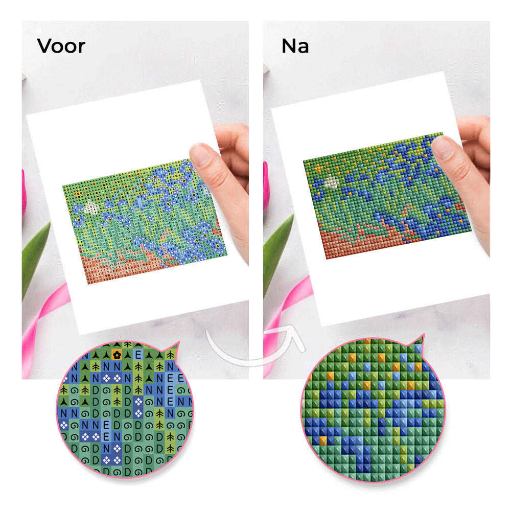 Abstracte Kunst – Representatieve Schilderijen 12 Stuks – Mini Diamond Painting Set