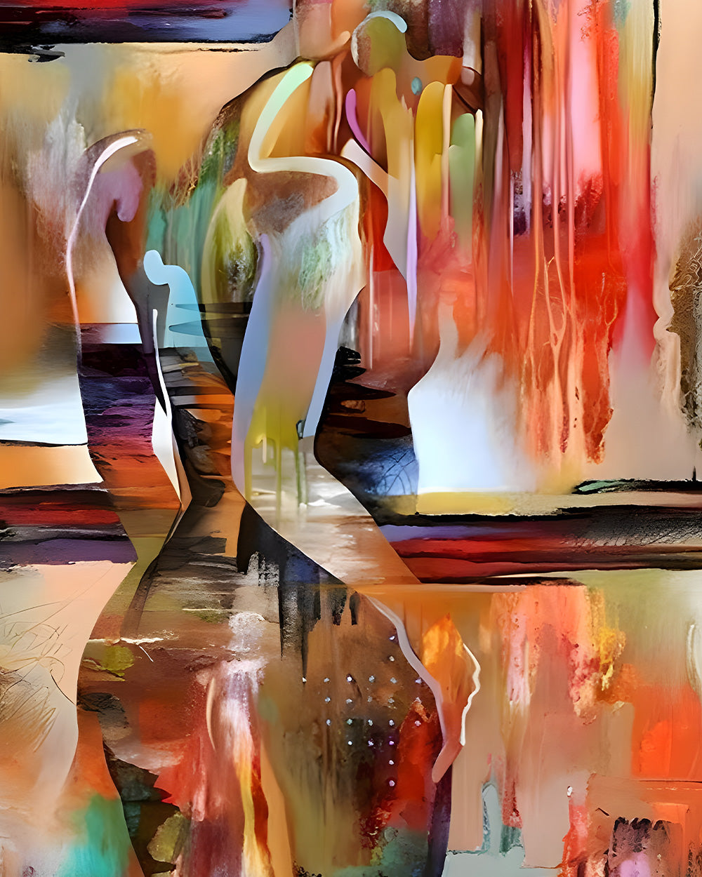 Abstracte Modieuze Sexy Vrouw Diamond Painting