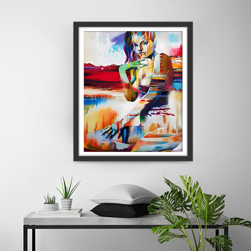 Abstracte Sexy Vrouw Diamond Painting
