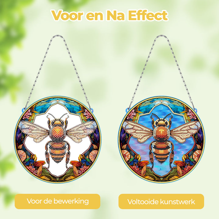 Acryl Ijverige Bij Diamond Painting Hangende Hanger