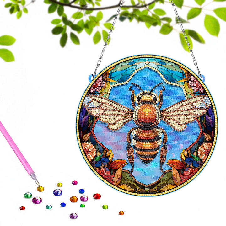 Acryl Ijverige Bij Diamond Painting Hangende Hanger