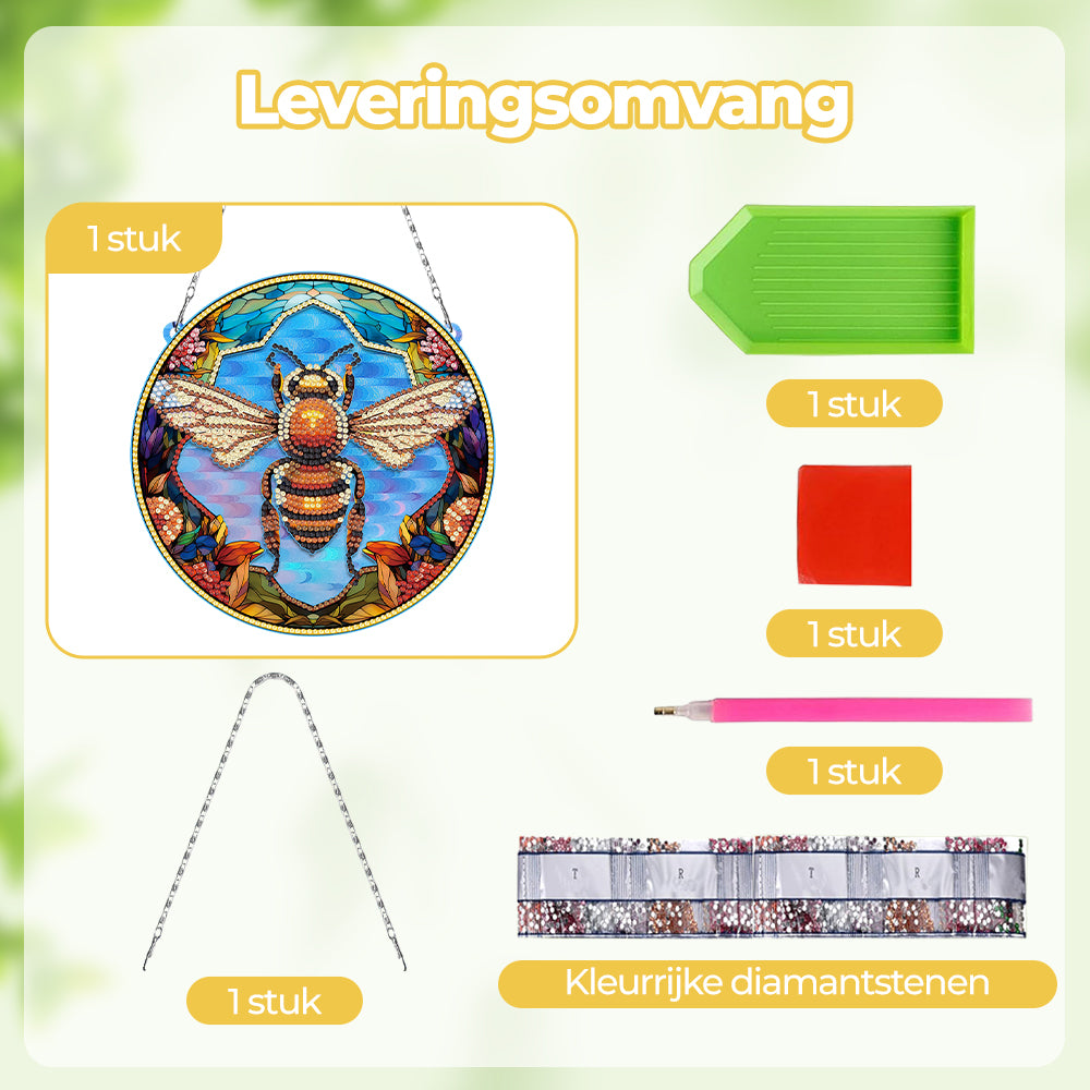 Acryl Ijverige Bij Diamond Painting Hangende Hanger